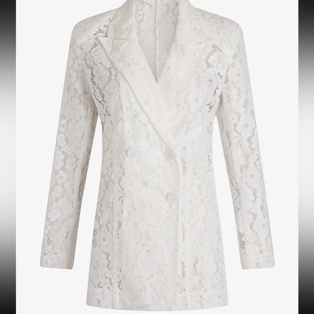NWOT Express Double Breasted Lace Blazer